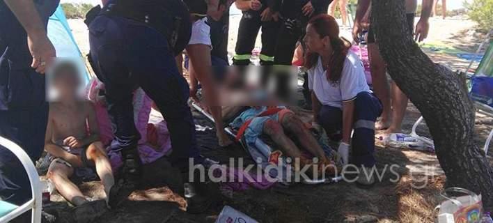 Εξερράγη γκαζάκι σε σκηνή στη Χαλκιδική -Τραυματίστηκε οικογένεια Σέρβων