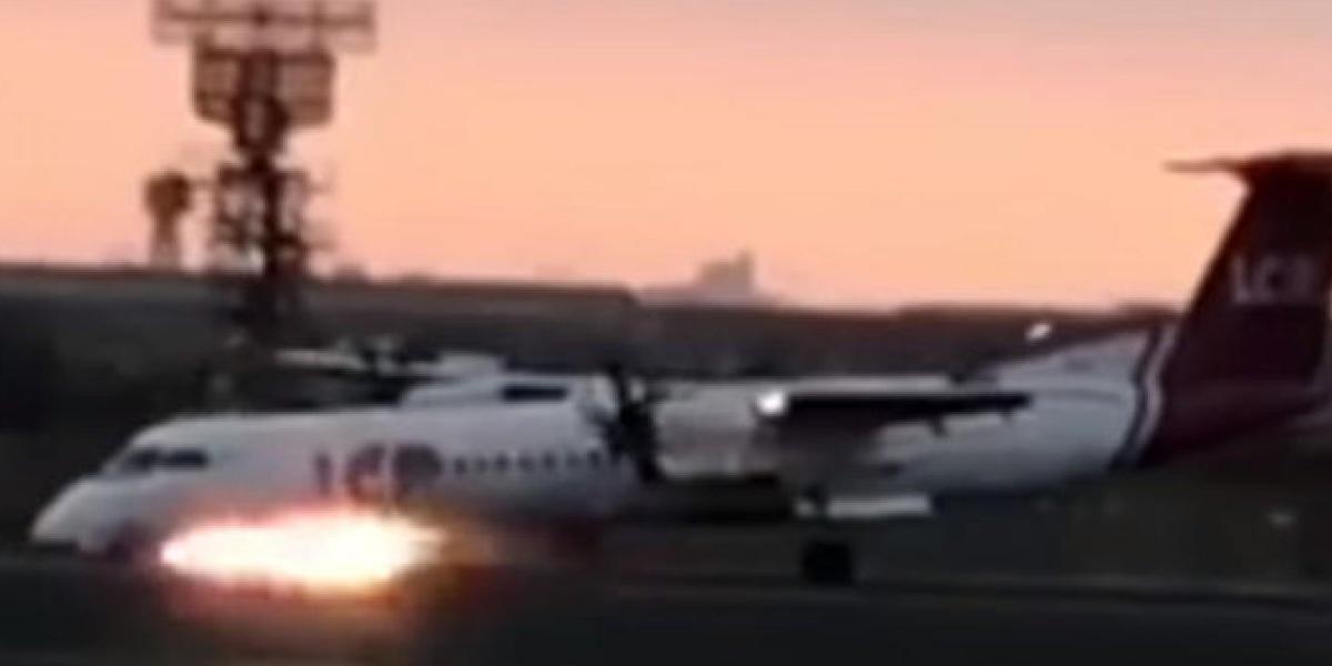 Συγκλονιστικό βίντεο: Αναγκαστική προσγείωση αεροσκάφους χωρίς τον μπροστινό τροχό (vid)