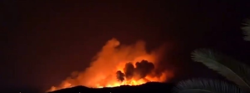 Μαίνεται η πυρκαγιά στην Σάμο – Δείτε βίντεο από την περιοχή
