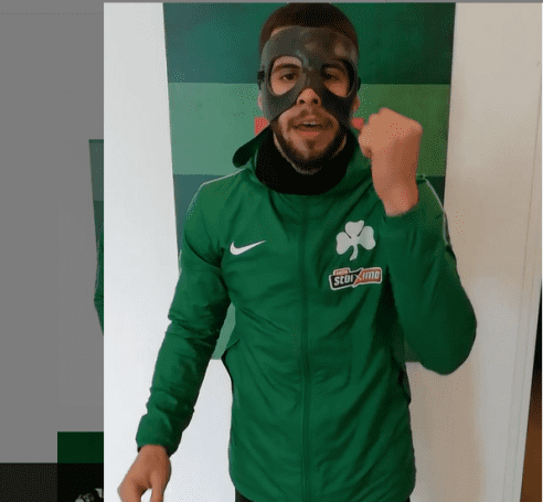 Ινσούα με μάσκα: «Πάμε Πανάθα»! (vid) | panathinaikos24.gr Ινσούα με μάσκα: «Πάμε Πανάθα»! (vid) | panathinaikos24.gr
