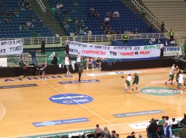 Τρολάρισμα στο ΟΑΚΑ: Πανό για Α2, ΔΕΗ και… ’99! pics) | panathinaikos24.gr Τρολάρισμα στο ΟΑΚΑ: Πανό για Α2, ΔΕΗ και… ’99! pics) | panathinaikos24.gr