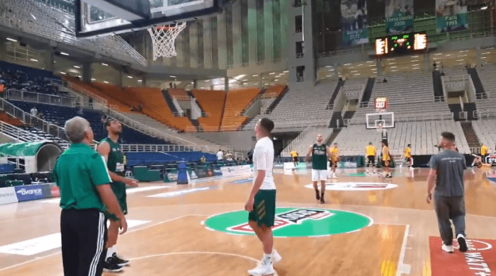 Το ζέσταμα του Παναθηναϊκού στο ΟΑΚΑ (vid) | panathinaikos24.gr Το ζέσταμα του Παναθηναϊκού στο ΟΑΚΑ (vid) | panathinaikos24.gr