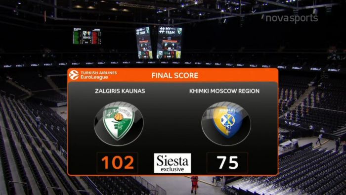Ζάλγκιρις-Χίμκι: 102-75 (hls) | panathinaikos24.gr Ζάλγκιρις-Χίμκι: 102-75 (hls) | panathinaikos24.gr