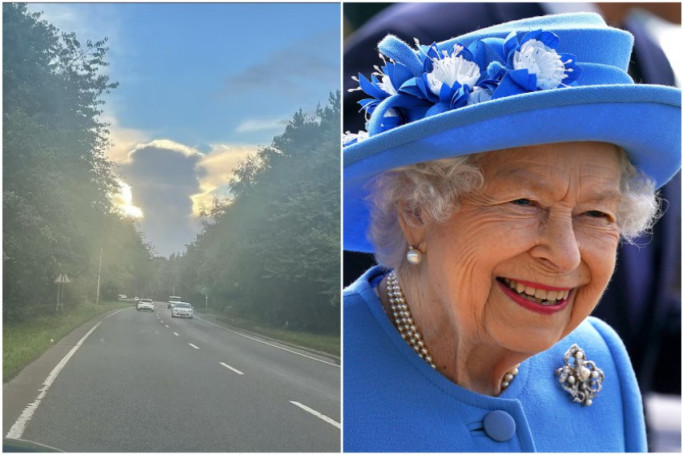 Η “Ελεύθερη Ώρα” της Αγγλίας είδε την βασίλισσα Ελισάβετ στα σύννεφα (pic)