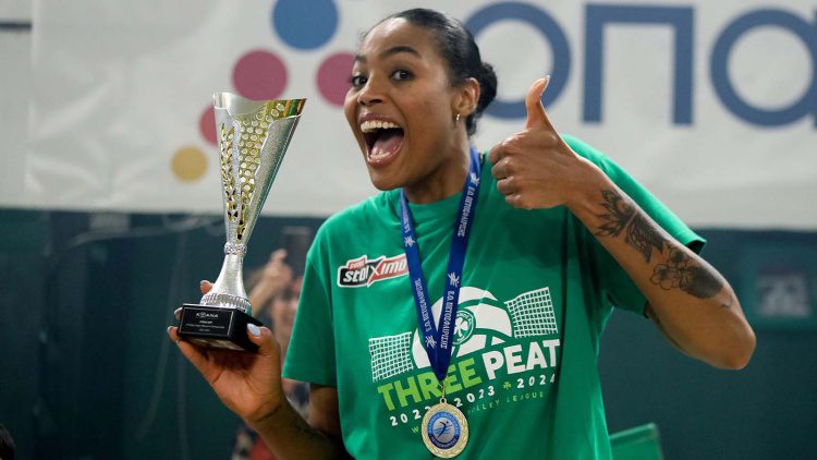 MVP της Volley League γυναικών η Άτκινσον: «Αφιερωμένο σε όλη την ομάδα»